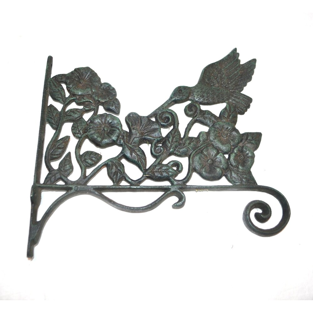 Vintage Outdoor Hanger with Hummingbird Cast Iron